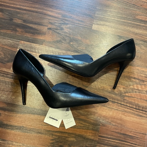 NWT Narciso Rodriguez x ZARA Pointed Toe Black Heels | Never Worn + Original Box - Picture 3 of 8